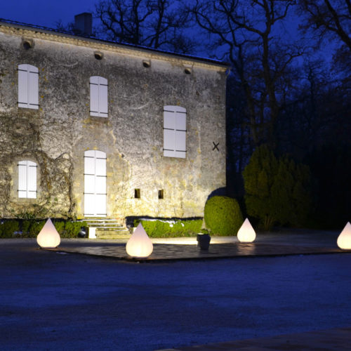 Château du Croisillat eclairage formes lumineuse Arnaud Brocqua DJ